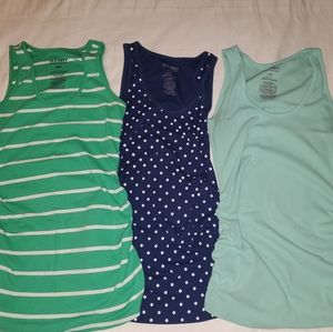 Lot of 3 maternity tank tops